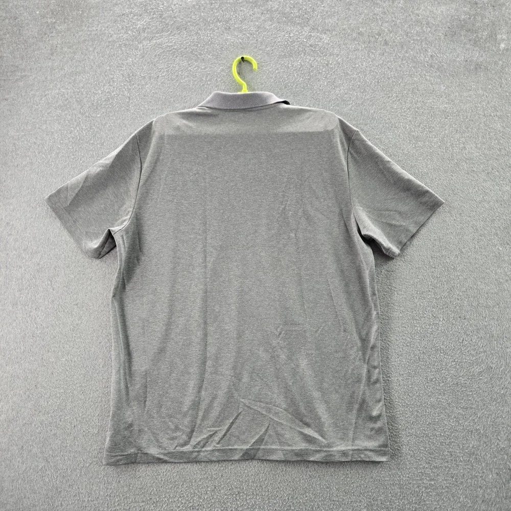 Adidas Men Polo‎ XL Gray PRIMEGREEN Logo Short Sleeve